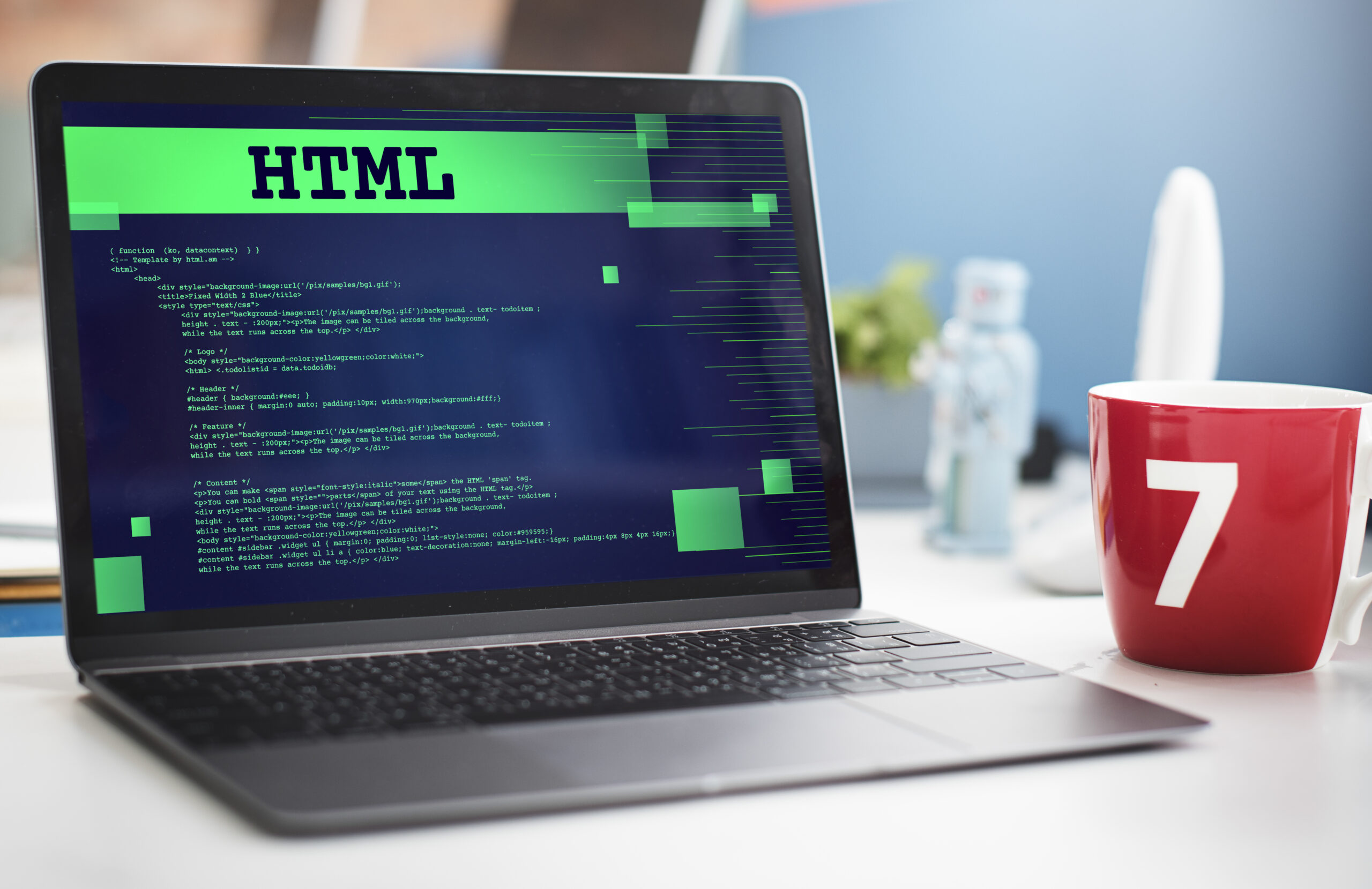 Html Programming Advanced Technology Web Concept Html Programming Advanced Technology Web Concept